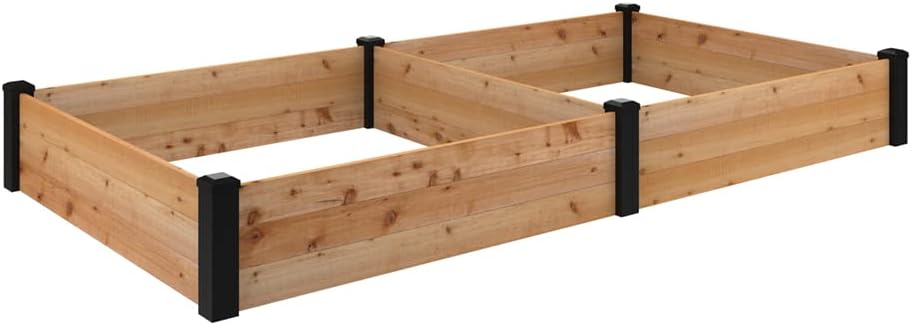 Outdoor Essentials Haven 4 ft. x 8 ft. Natural Cedar Raised Garden Bed