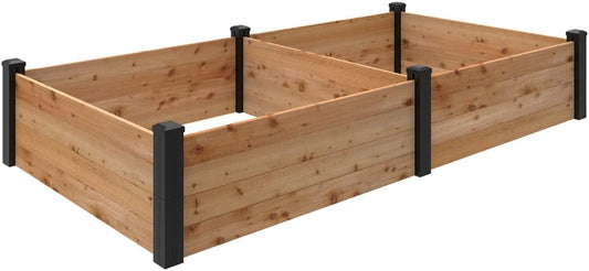 Outdoor Essentials Haven 4 ft. x 8 ft. Natural Cedar Raised Garden Bed