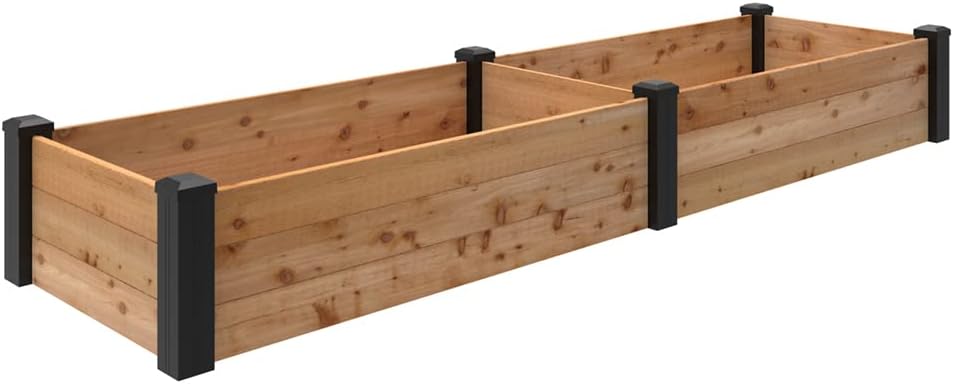 Outdoor Essentials Haven 4 ft. x 8 ft. Natural Cedar Raised Garden Bed