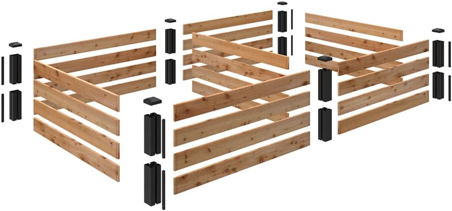 Outdoor Essentials Haven 4 ft. x 8 ft. Natural Cedar Raised Garden Bed