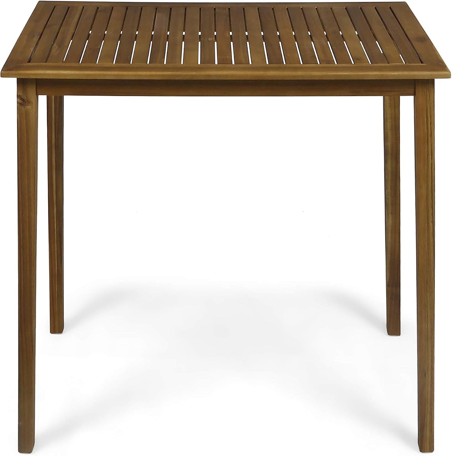 Christopher Knight Home Polaris Outdoor Minimalist Acacia Wood Rectangle Bar Table - Teak Finish